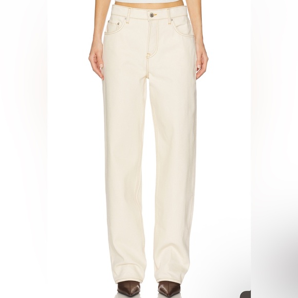 GRLFRND Denim - GRLFRND Boyfriend Jeans in Cream
